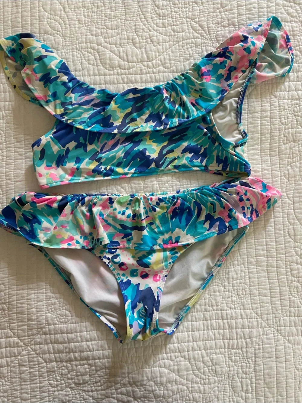 Girl’s Lilly Pulitzer Two-Piece Bathing Suit
